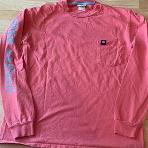 Simply Southern Womens Coral Long Sleeve Medium Tee